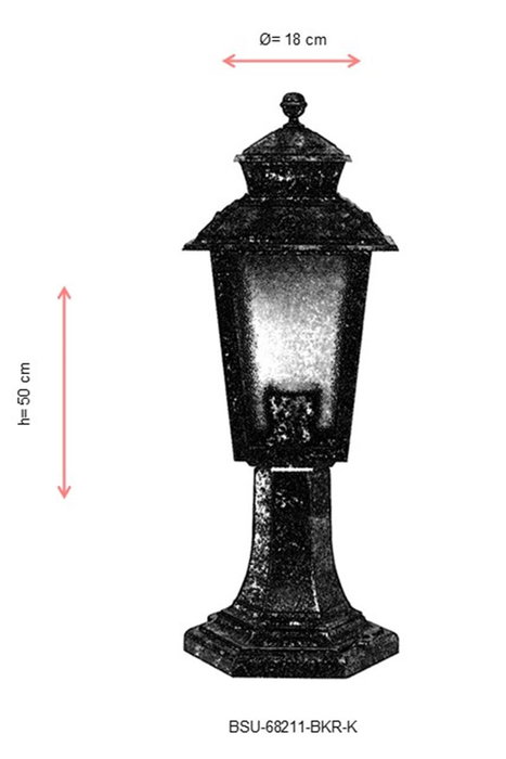 Opviq Lámpara de Pared Exterior Marrón BSU-68211-BKR-K Opviq Lámpara de Pared Exterior Marrón BSU-68211-BKR-K
